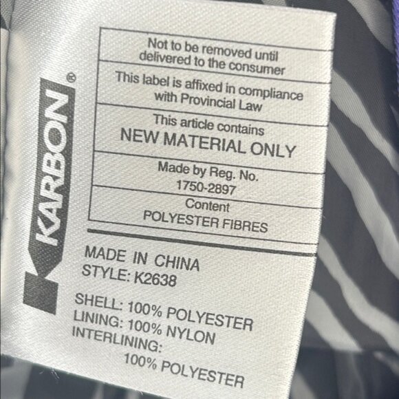 Women’s Karbon Insulated Purple Ski Snow Pants, Size 8 - Picture 8 of 10